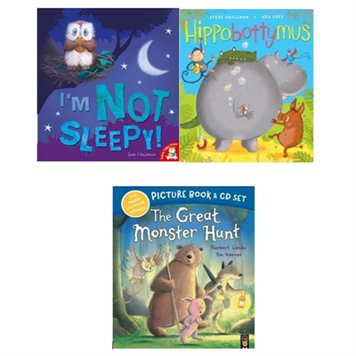 Sleepy, Monster & Hippo Picture & CD3set